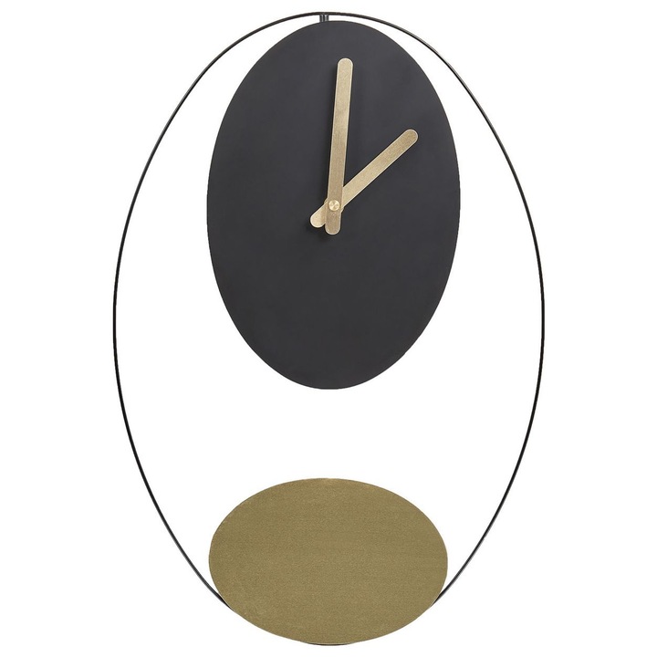 Ceas de perete Manigod 32 cm Metal Negru