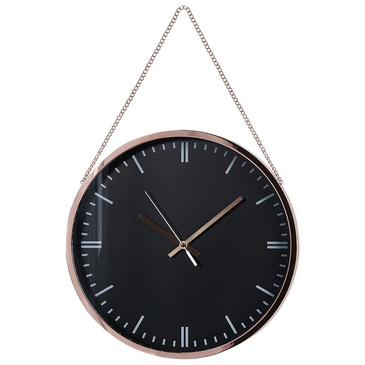 Ceas de perete Bezas 30 cm Negru