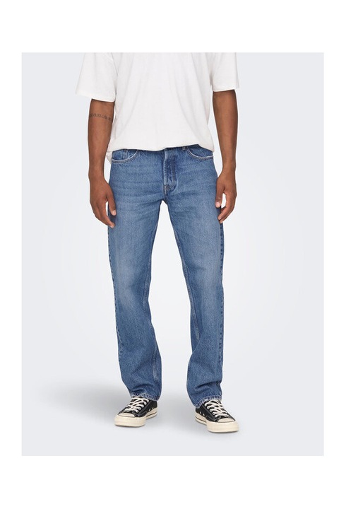 Férfi farmer, Only & Sons, 301846178, Pamut, Kék, Kék