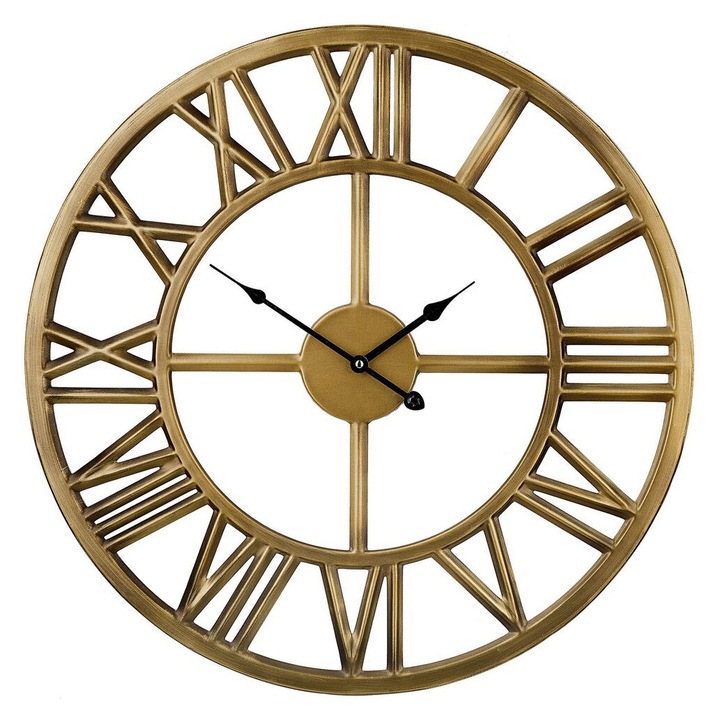 Ceas de perete Nottwil 61 cm Metal Auriu