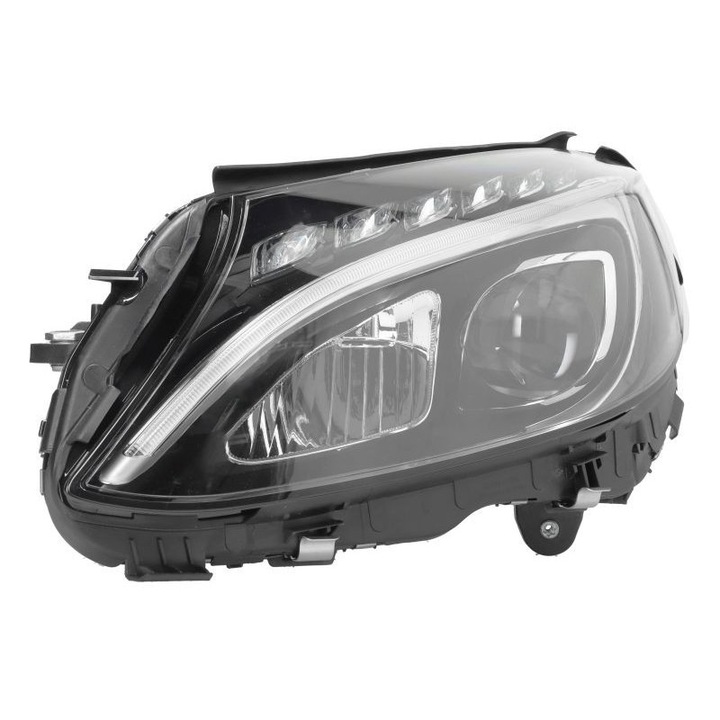 Bal első elektromos fényszóró motorral, nappali menetfénnyel, LED-del vezérlőegység nélkül Mercedes C Klass W205 2013.12-2018.12
