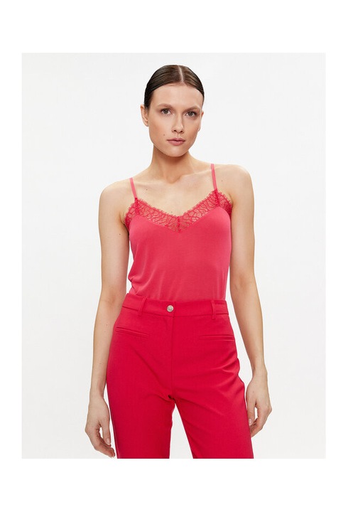 Tricou dama, Morgan, 303918064, Modal/Poliester, Negru, Negru, S