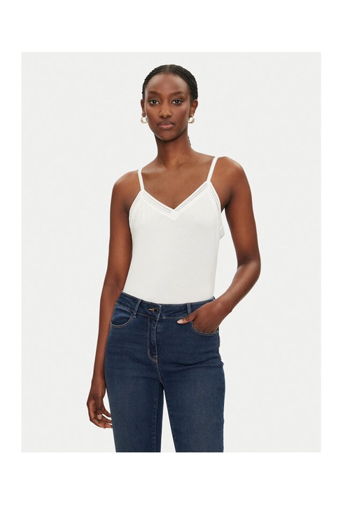 Tricou dama, Morgan, 304480249, Viscoza, Alb, Alb