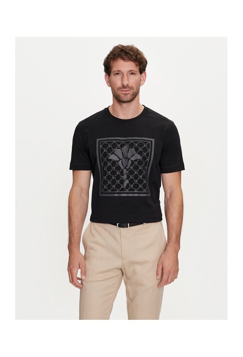 Férfi póló, Joop, 304015281, Biopamut, Fekete, Fekete