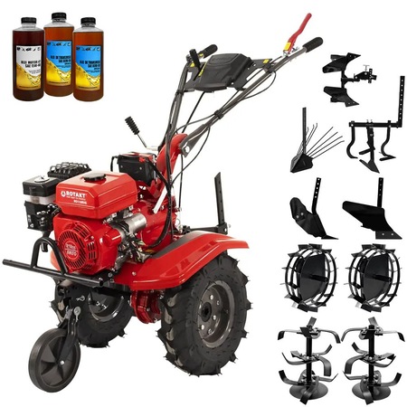 Motocultor Rotakt Gardian RO110RVE, pornire electrica, motor 8CP ...