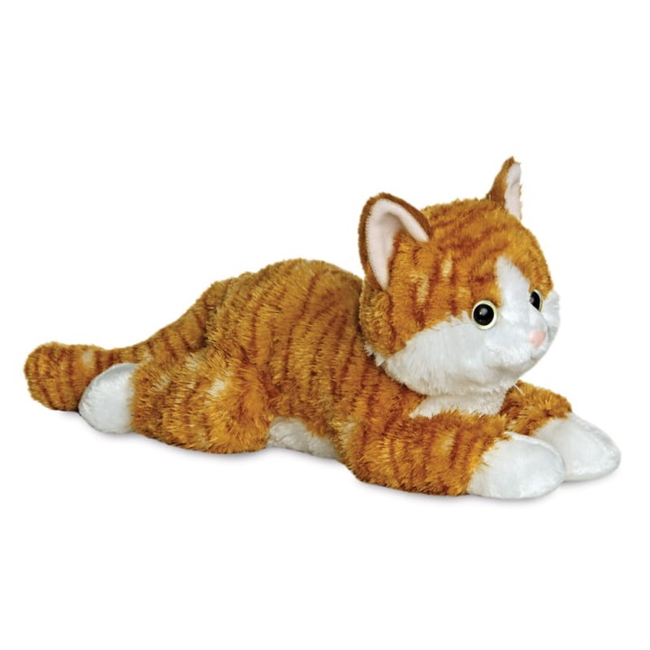 Plüssjáték, Aurora, Chester macska, 30 cm, rozsdafehér, 3 év feletti gyermekek számára