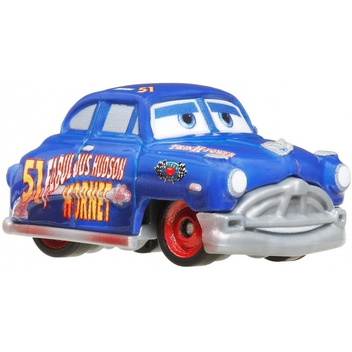 Masinuta Mattel, Hudson Hornet, 3.5x2x2cm, metal, pentru copii +3 ani