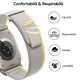 Curea Nailon Trail compatibila cu Apple Watch SE3/SE2/SE/11/10/9/8/7/6/5/4/3/2/1 - 38/40/41/42MM CASEY STUDIOS, Gri deschis, Ajustabila, Respirabila, Material Textil