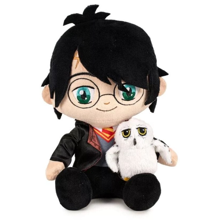 Harry Potter - Set jucarii de plus Harry cu Hedwig, 25 cm