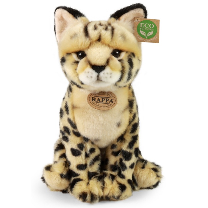 Плюшена играчка, Serval, Rappa, 30 см, Екологична