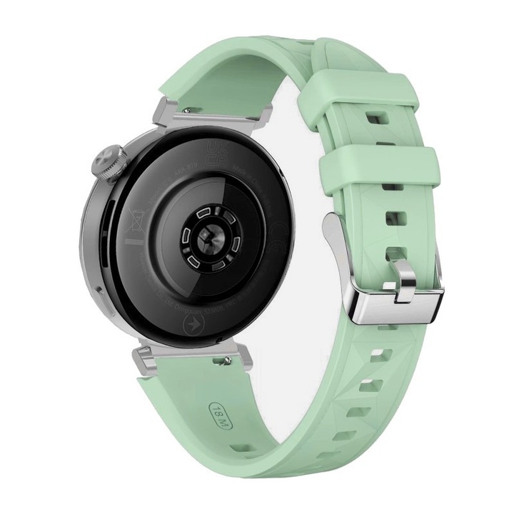 Каишка, съвместима с Huawei Watch GT 4 5 GT4 GT5 41MM, GT5 PRO 42MM, Best Accessories, силикон, 18 мм, зелен