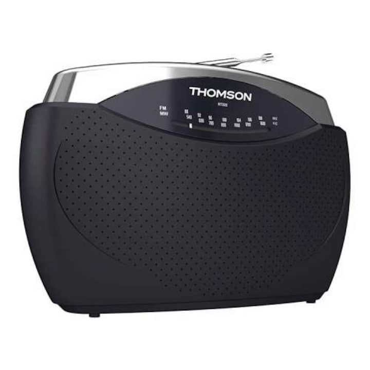Radio portabil Thomson RT222, FM/MW, negru
