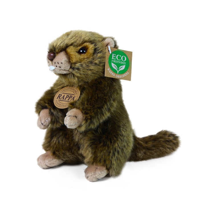 Плюшена играчка, Rappa, мишка, екологична, 17 см, многоцветна