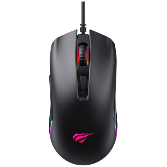 Mouse gaming HAVIT MS1010, RGB, 3600 dpi, 7 butoane, USB, Negru