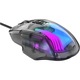 Геймърска мишка HAVIT MS1011SE, RGB, 7200 dpi, 7 бутона, USB, Transparent Black