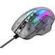 Геймърска мишка HAVIT MS1011SE, RGB, 7200 dpi, 7 бутона, USB, Transparent Black