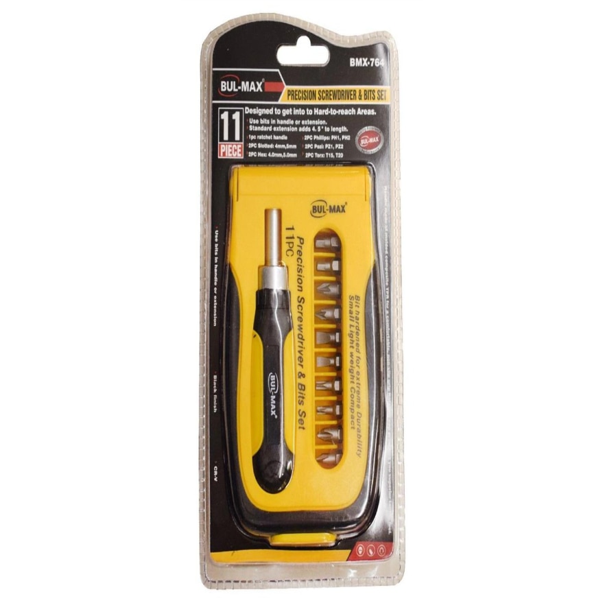 Set Surubelnita Cu Biti, 11 Piese, BMX 764, Surubelnita De