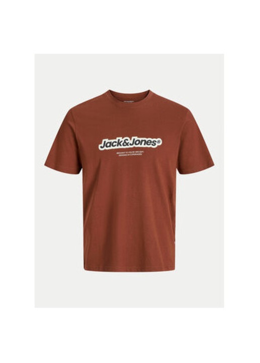 Tricou barbati, Jack and Jones, 304368103, Bumbac, Maro, Maro