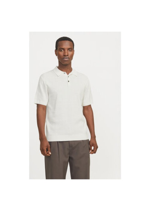 Ferfi polo, Jack and Jones, 304777981, Biopamut/Pamut, Feher, Fehér