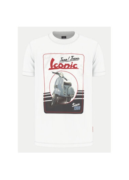 Tricou barbati, Joop Jeans, 304687884, Bumbac organic, Alb, Alb, S