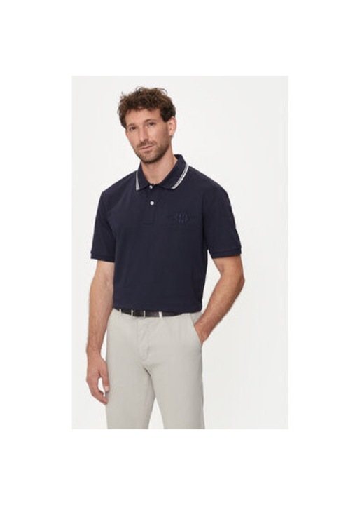 Tricou barbati, Gant, 304006302, Bumbac, Albastru, Albastru