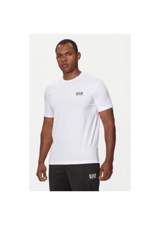 Мъжка тениска, Emporio Armani EA7, 304286896, Памук, Черен, Бял
