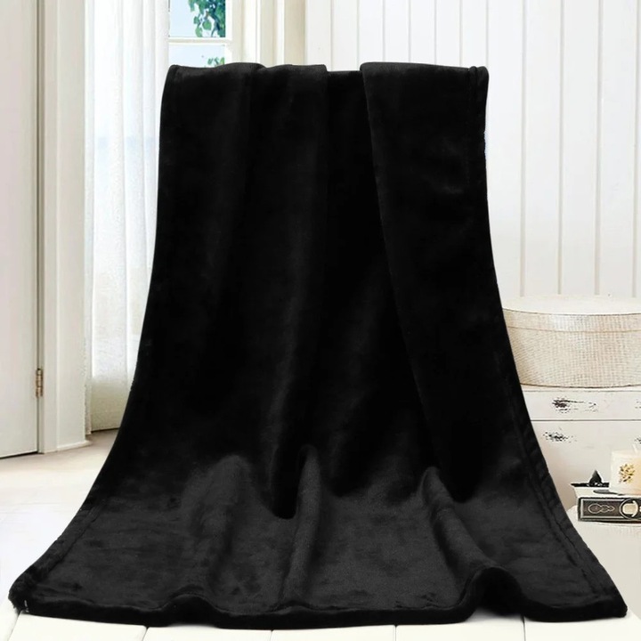 Patura copii YANYXR coral carouri flanel 45x65cm moale calduroasa