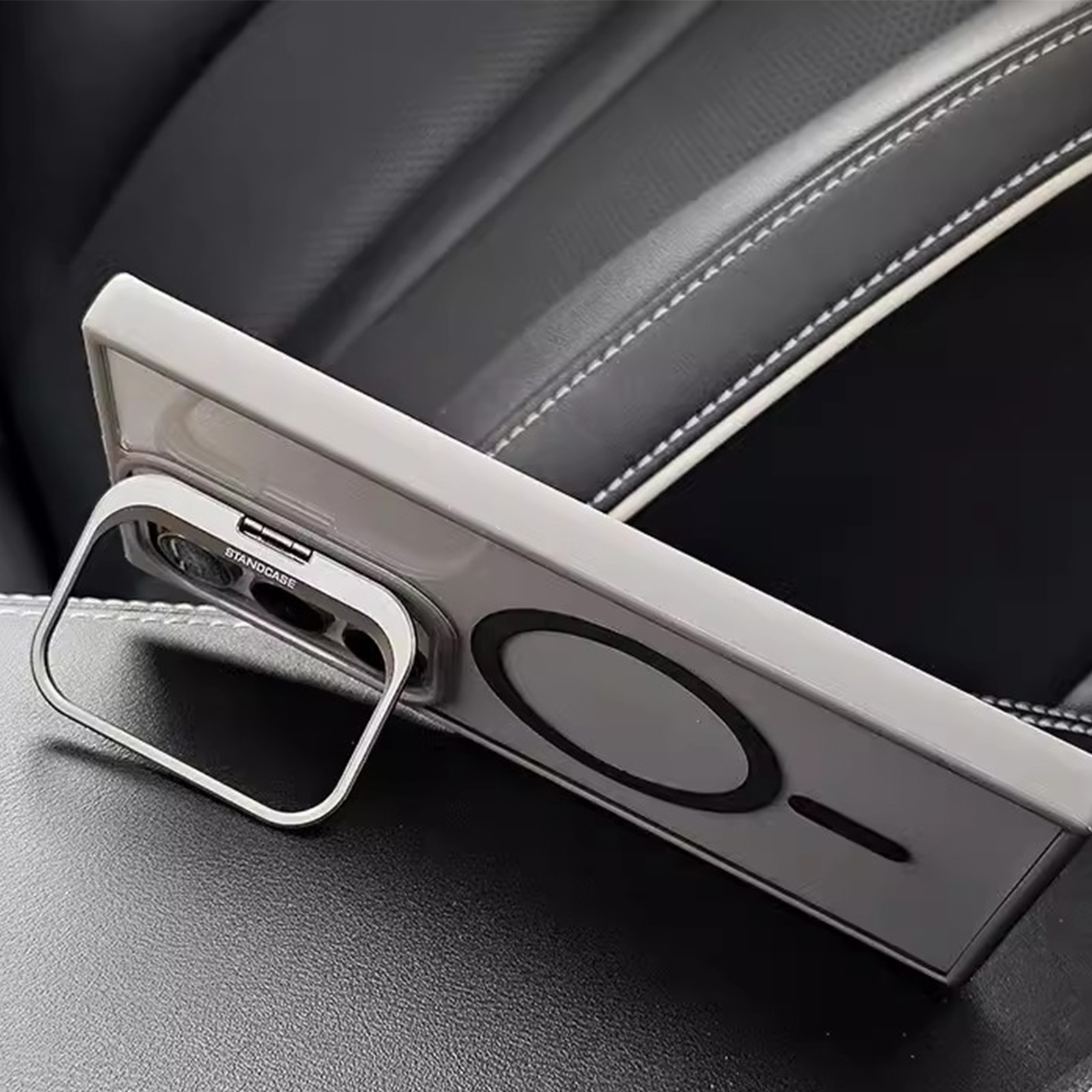 Husa protectie telefon, TREXORA, Policarbonat, Pentru Samsung Galaxy S25 Ultra, Gri/Transparent
