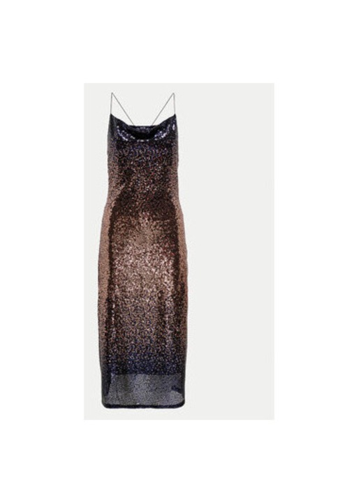 Дамска рокля, Only, 304518973, Полиестер, Кафяв, Кафяв