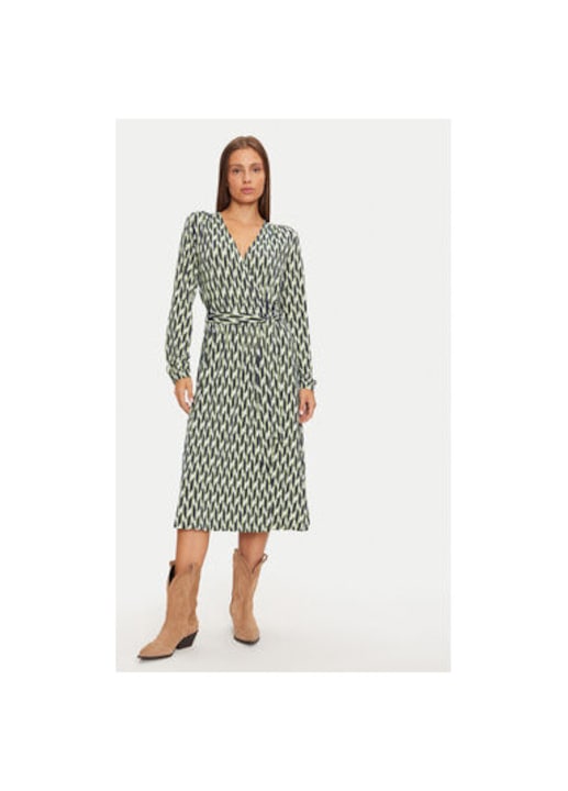 Női ruha, Olsen, 304695599, Viszkóz, Zöld, Zöld, 46