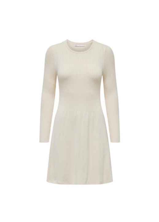 Дамска рокля, Only, 302619221, Вискоза/Найлон, Бежов, Бежов