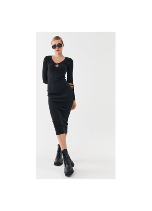 Női ruha, Only, 302984688, Pamut, Fekete, Fekete, S