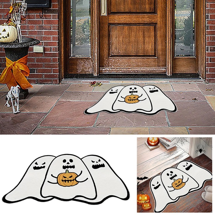 YANYXR Halloween szellem csúszásgátló poliészter bejárati szőnyeg 40x60cm