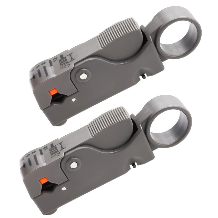Set 2 clesti pentru cabluri, TREXORA, multifunctional, gri