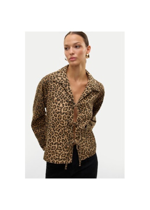 Női kabát, Vero Moda, 304870200, Pamut, Barna, Barna