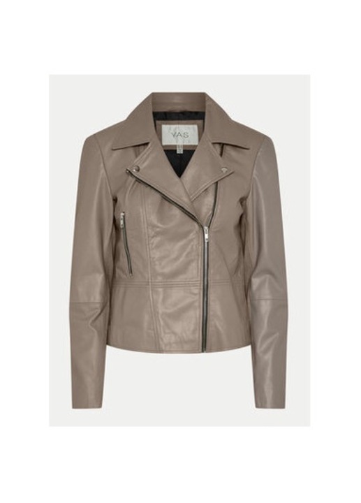 Női kabát, Yas, 304928963, Valódi bőr, Szürke, Szürke