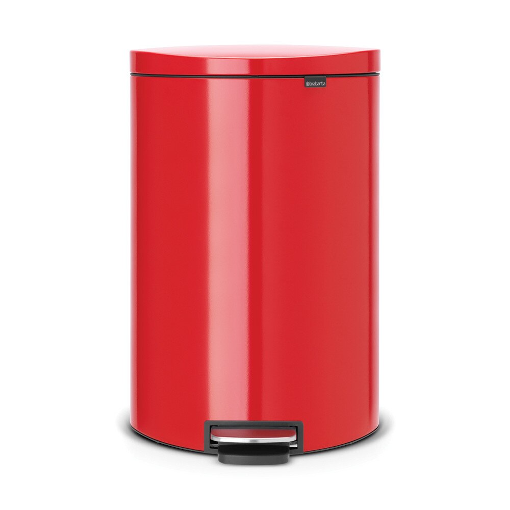 Cos de gunoi din inox cu pedala Passion Red, 40 l, Brabantia