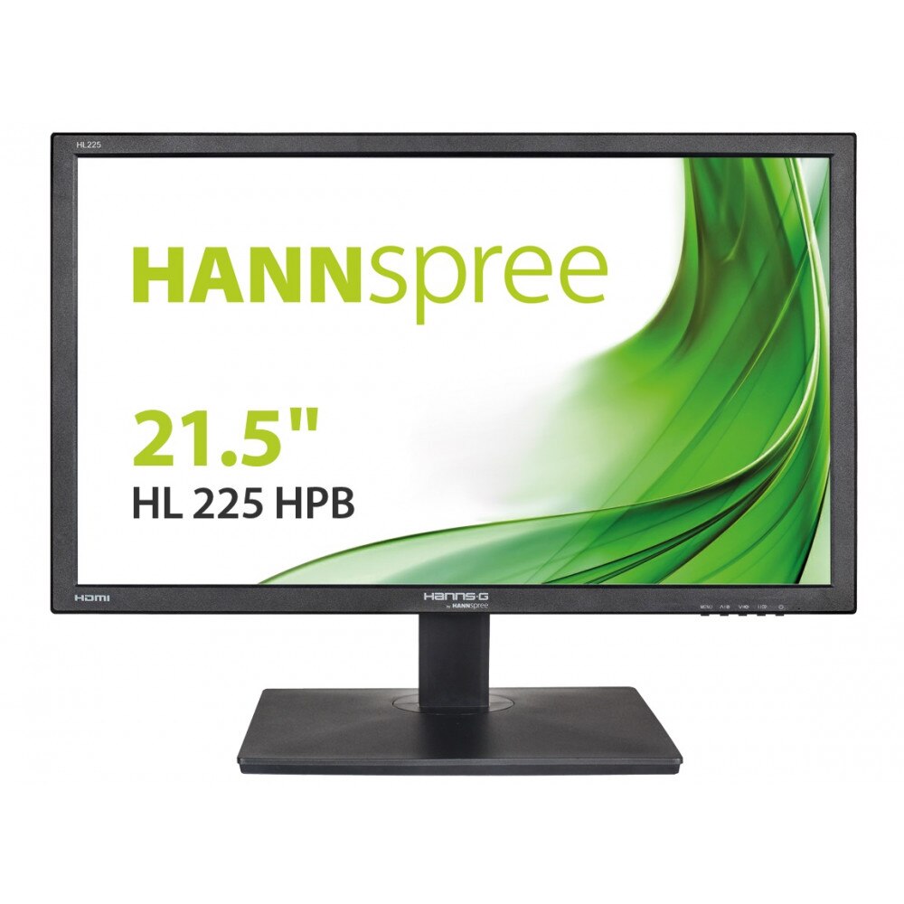 Monitor HANNSPREE HL225HPB, LED, 21.5 inch, Wide, Full HD, D-Sub, HDMI, Negru