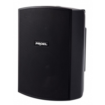 Difuzor audio 2 cai, hifi, 30W /100 V, negru, cu suport perete, sonorizare ambientala, XE55TB Proel Difuzor audio 2 cai, hifi, 30W /100 V, negru, cu suport perete, sonorizare ambientala, XE55TB Proel