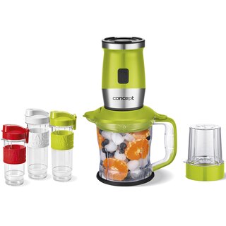 Concept SM3393 Frullatore Fresh E Nutri | 700W, 1.2L, Carne, Caffè, Acciaio Inox Verde