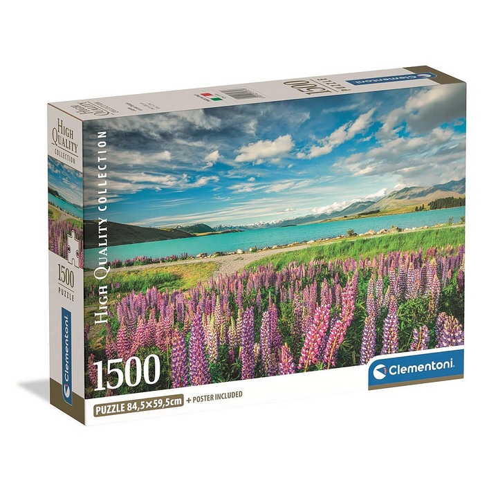 Пъзел Clementoni, 1500 части, Новозеландско езеро Текапо
