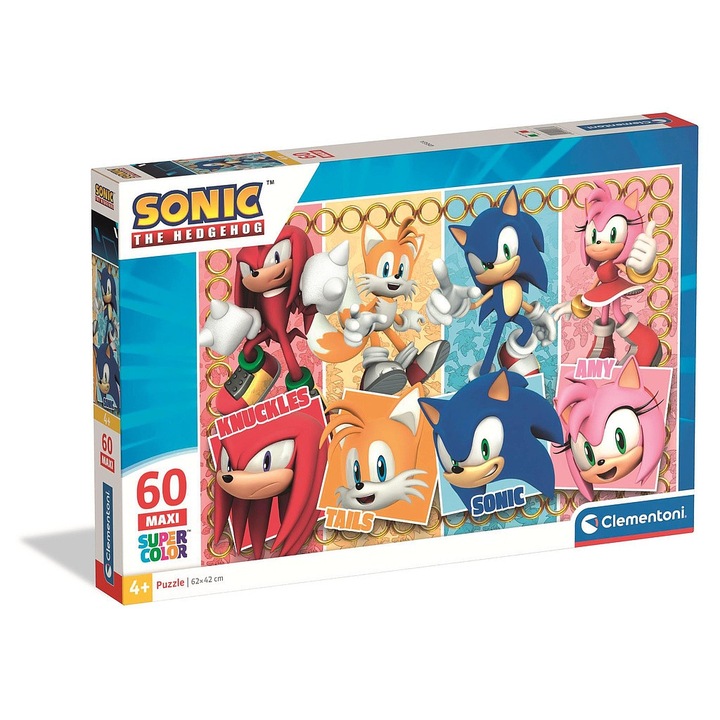 Sonic a sündisznó 60 db-os maxi puzzle Clementoni