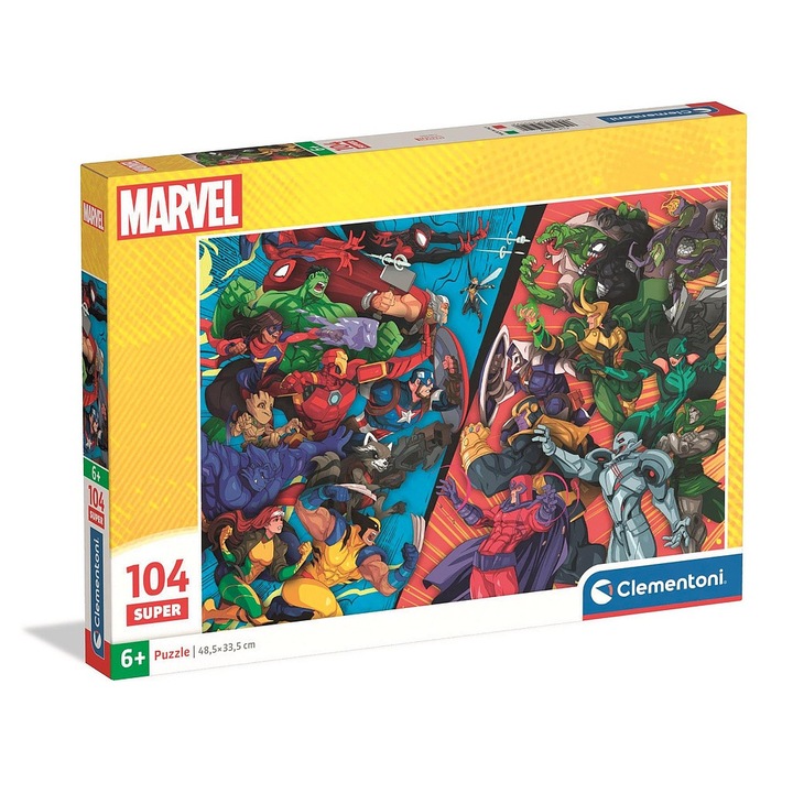 Marvel VS Villains 104 db-os puzzle Clementoni