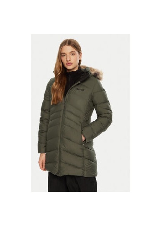 Geaca dama, Marmot, 304108754, Poliester reciclat, Verde, Verde