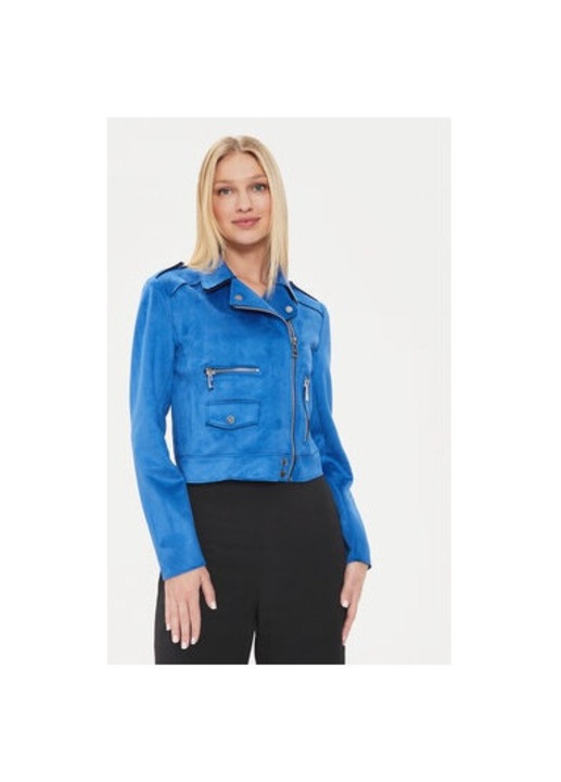 Geaca dama, Morgan, 303918217, Poliester/Poliester reciclat, Albastru, Albastru