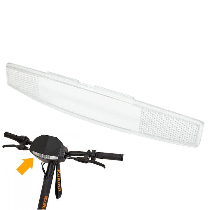 Капак за фар за електрическа тротинетка, Inoparts, KuKirin G2, G3, G4, прозрачен