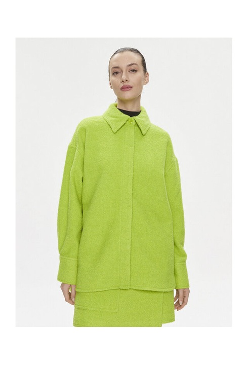 Geaca dama, Samsoe Samsoe, 303646585, Poliester/Lana, Verde, Verde