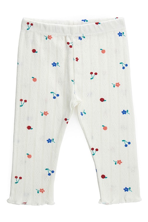 Original Marines, Mintás leggings fodros szárvégekkel, Fehér, 92 CM