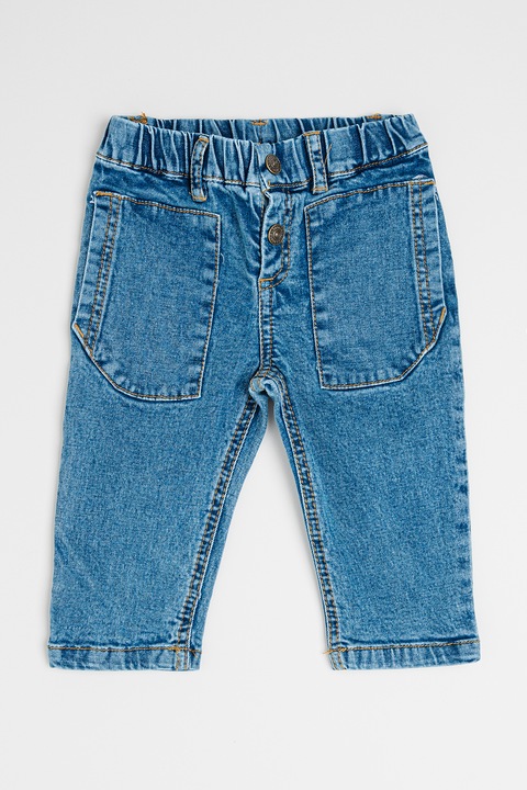 Original Marines, Rugalmas derekú farmernadrág, Melange kék, 74 CM