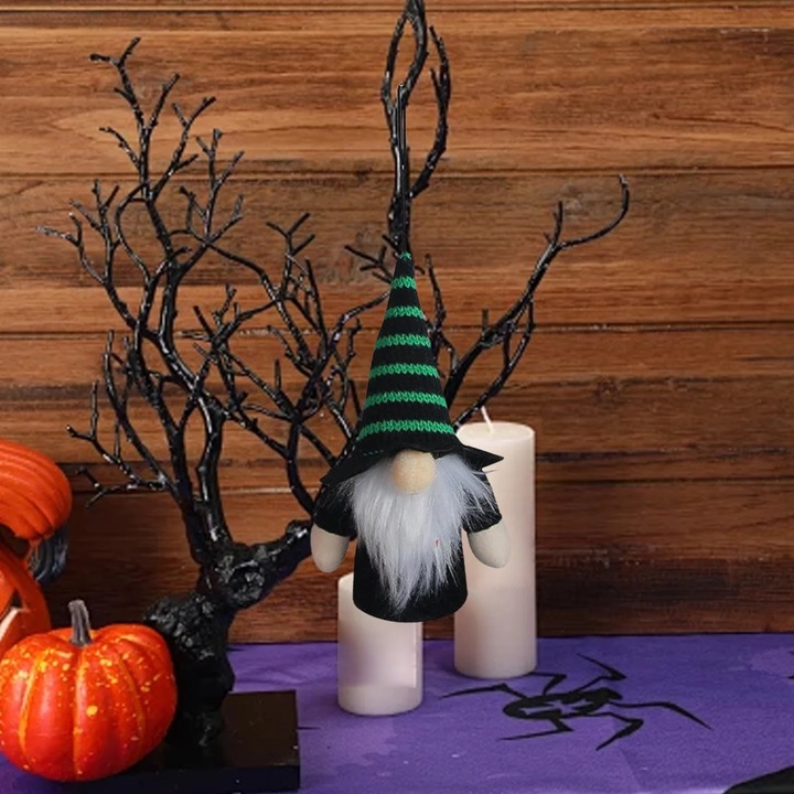 Pandantiv Halloween YANYXR, palarie inalta, lumina, verde, 8x8x23cm